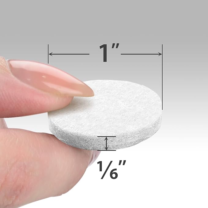 Felt Furniture Pads X-PROTECTOR - 48 Premium Felt Pads Floor Protector - Chair Felts Pads for Furniture Feet Wood Floors - Best Furniture Pads for Hardwood Floors - Protect Your Hard Floors! (White)