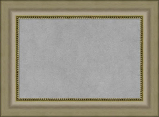 Amanti Art Silver Framed Magnetic Board 17x23 Small Vision Board for use with Magnets, 100% Metal Sheet to Display Items as Office Decor or for Home Organization in mudroom, Kitchen or Kids Room