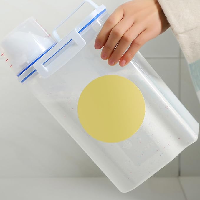 Hybsk Round Color Coding Circle Dots Labels Warehouse Inventory Organizer Stickers (4 inch, Gold)