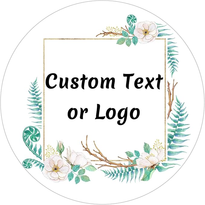 JOVELLO Personalized Custom Stickers - 60-1000 PCS Circle Custom Labels for Business, Logo, Office, Parties, etc (Labels Stickers-14)