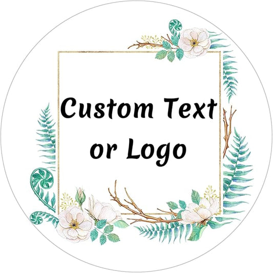JOVELLO Personalized Custom Stickers - 60-1000 PCS Circle Custom Labels for Business, Logo, Office, Parties, etc (Labels Stickers-14)