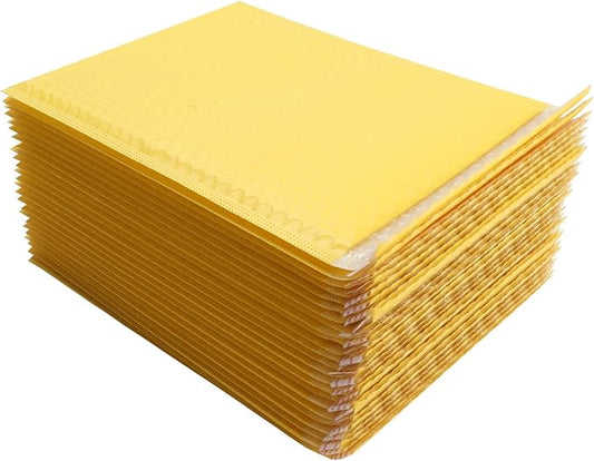 Bubble Mailer MEIANJU Padded Poly Mailers Envelopes Packaging Mailing Shipping Bag Mail Packing Business Supplies,L11xW9 inch yellow 25-Pack