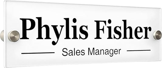 Personalized Office Wall Name Plate Sign Custom Door Name Plate Office Gifts Executive Sign Wall Plate Business Sign