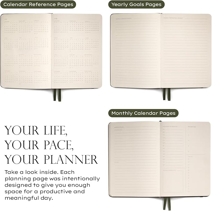 Anecdote 2026-2027 Planner: A Monthly, Weekly & Daily Planner with Calendar | 8.5" x 5.2" | Hardcover To-Do List Organizer, Planning Your Success, Start Anytime, Achieve Productivity Goals (Mustard)