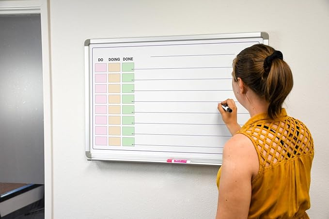 Do - Doing - Done List Whiteboard 48" x 36"