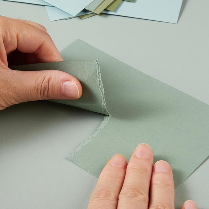 50 Sheets Colored Cardstock Paper 5 Colors, 250 GSM Heavy Card Stock for DIY Art Projects, Cards (Green, 5x7)