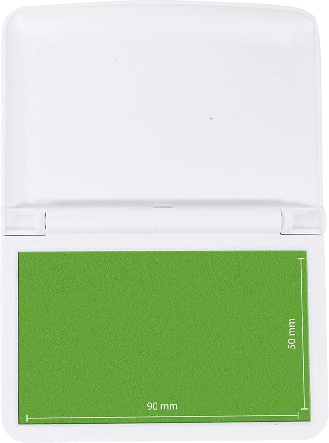 COLOP Make Series, Ink Stamp Pads, with Non-Toxic Premium Ink, Water-Based Acid-Free (Smooth Green, Make 1-1-15/16" x 3-1/2")