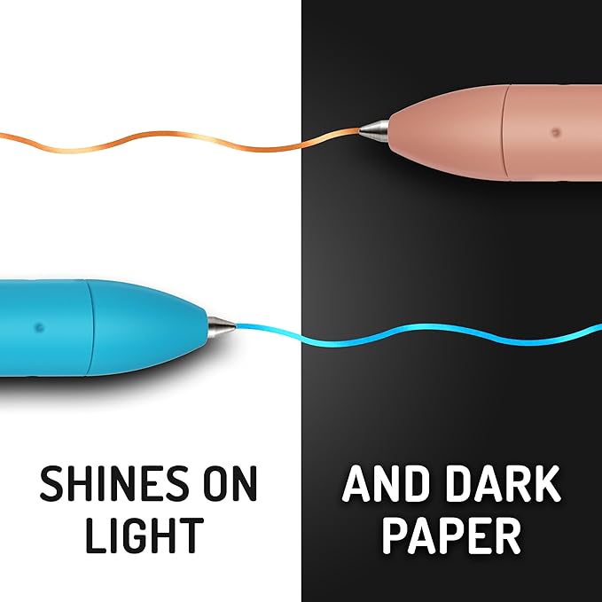 Paper Mate InkJoy Gel Pens, Metallic, Retractable, Medium Point (0.8mm), Glittery Assorted Colors, 10 Count - Perfect for Writing, Doodling, Bullet Journaling, Glitter, Sparkle, Writing Fun