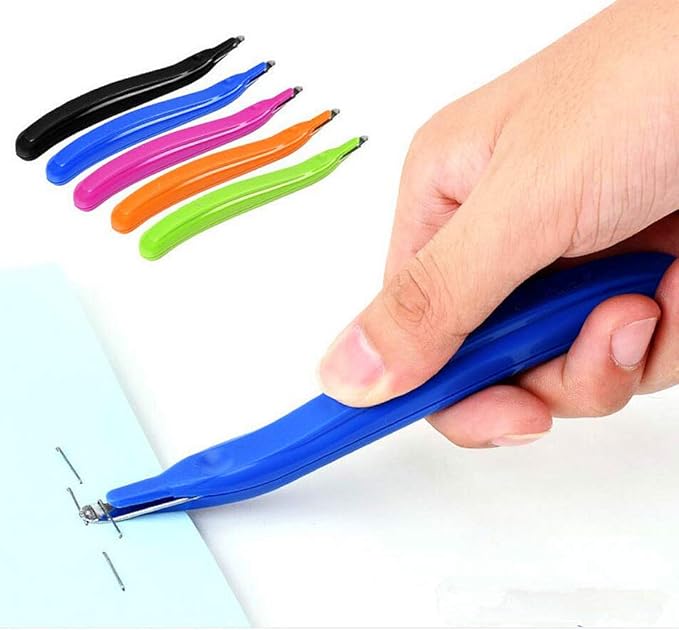ZZTX 6 PCS Professional Magnetic Staple Remover Puller Staples Remover Staple Removal Tool for School Office Home 5 Colors