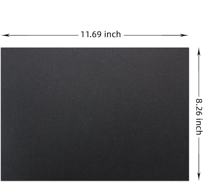 LIVHOLIC 100 Sheets Black Colored Card Stock Paper 92LB 250GSM A4 Thick Construction Paper Smooth Cardstock for DIY Crafts Scrapbooking