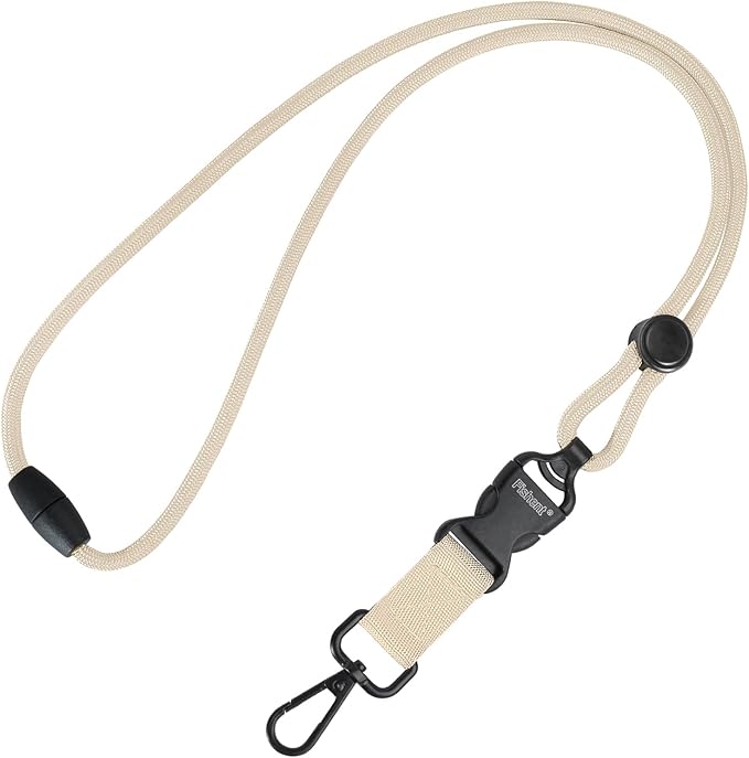 Fishent Breakaway Neck Lanyards for ID Badges, Adjustable Durable Heavy Duty Lanyard with Detachable Buckle for Keys Holder (Starlight)