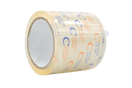 WOD CST22CC Crystal Clear See-Through Packing Tape – 4 inch x 110 yds. for Carton Sealing Mailing, Shipping, and Protection, Label Covering, Lamination, and Outdoor Uses.