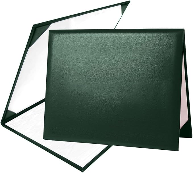 Diploma Cover 8.5” x11” Diploma Holder of Graduation Leatherette Padded Certificate（Tent Style