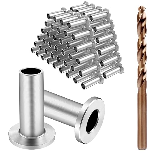 BLIKA 80 Pack Stainless Steel Protector Sleeves for 1/8" 5/32" or 3/16" Deck Cable Railing, for Wood/Composite Posts, T316 Marine Grade, Cable Railing Protector Sleeves