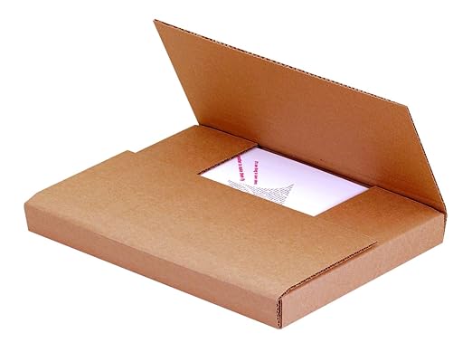Tape Logic TLM772BFK Easy-Fold Mailers, 7 1/2" x 7 1/2" x 2", Kraft (Pack of 50)