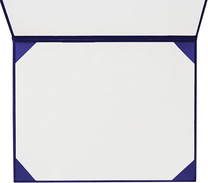 GraduationMall 8.5"x11" Smooth Padded Diploma Cover Certificate Holder Purple,2-Packs