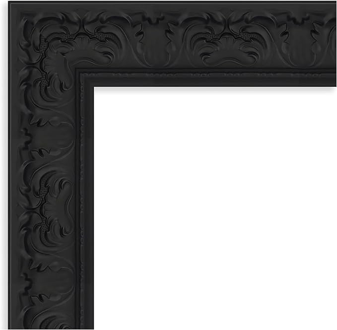 Amanti Art Black Framed Magnetic Board 27x35 Medium Vision Board for use with Magnets, 100% Metal Sheet to Display Items as Office Decor or for Home Organization in mudroom, Kitchen or Kids Room