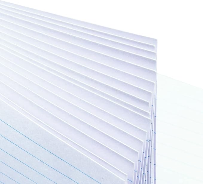 KAISA 3x5 Index Cards Flashcards 3 x 5 White Index Card Lined Ruled Note Cards Study Flash Cards Notecards 100 Sheets (Total 300 Count), KSU-07945