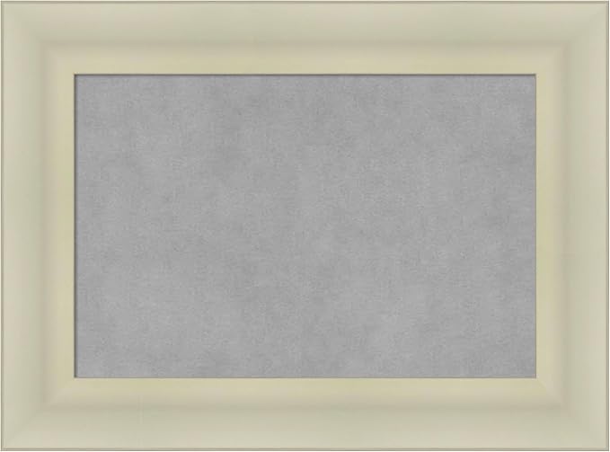 Amanti Art Silver Framed Magnetic Board 17x23 Small Vision Board for use with Magnets, 100% Metal Sheet to Display Items as Office Decor or for Home Organization in mudroom, Kitchen or Kids Room