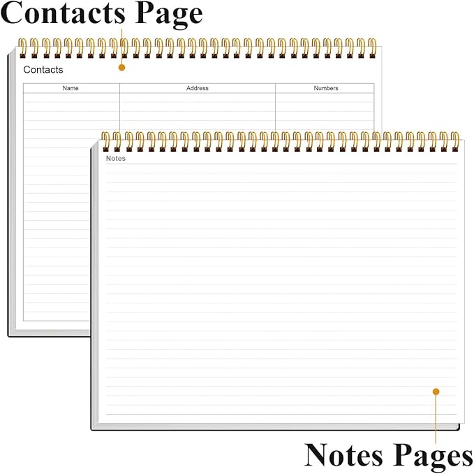 (3-Pack) Weekly Productivity Planner - 8.5" x 11" Dashboard Desk Notepad Has 6 Focus Areas to List Tasks for Goals, Projects, Clients, Academic or Meal-Organize Your Daily Work Efficiently, 54 Weeks