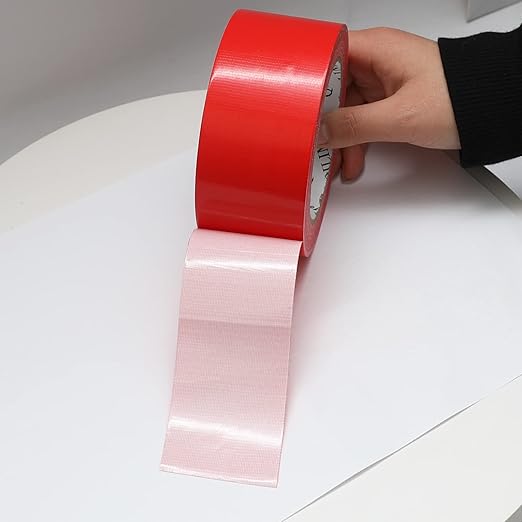 QILIMA 5-Pack Red Duct Tape, Professional Grade Duct Tape for Photographers,Industrial, Professional Use, 2 Inch X 30 Yards