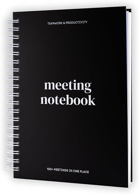 Lamare Meeting Notebook for Work Organization – Perfect Work Notebook for Note Taking, Meeting Planner and Office Supplies for Men & Women