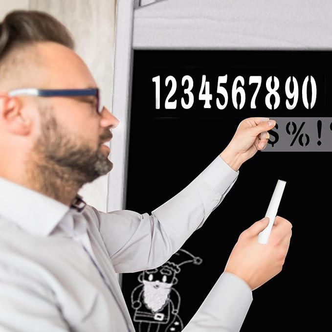 INNOVART Magnetic A-Frame Chalkboard Sign, Sidewalk Sign 45" x 17" With Display Shelf, Free Standing Easel for Restaurant, Business, Wedding or Events, White