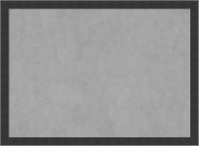 Amanti Art Black Framed Magnetic Board 22x30 Medium Vision Board for use with Magnets, 100% Metal Sheet to Display Items as Office Decor or for Home Organization in mudroom, Kitchen or Kids Room