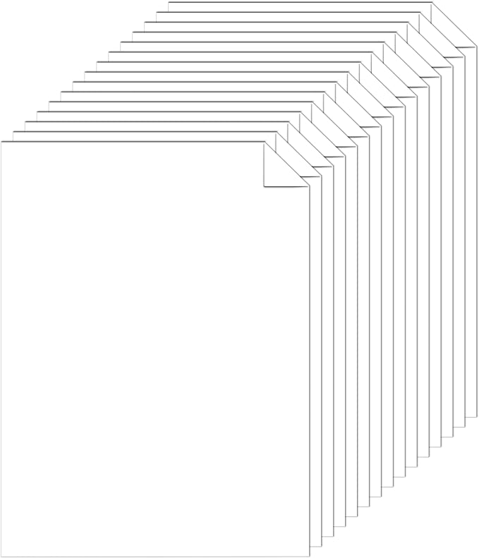 Silunkia 28 Sheets Bright White Cardstock 8.5 x 11 Certificate Paper, 250gsm/92lb White Card Stock Printer Paper for DIY Cards, Wedding, Business Cards, Menus, Invitations