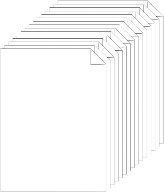 Silunkia 28 Sheets Bright White Cardstock 8.5 x 11 Certificate Paper, 250gsm/92lb White Card Stock Printer Paper for DIY Cards, Wedding, Business Cards, Menus, Invitations