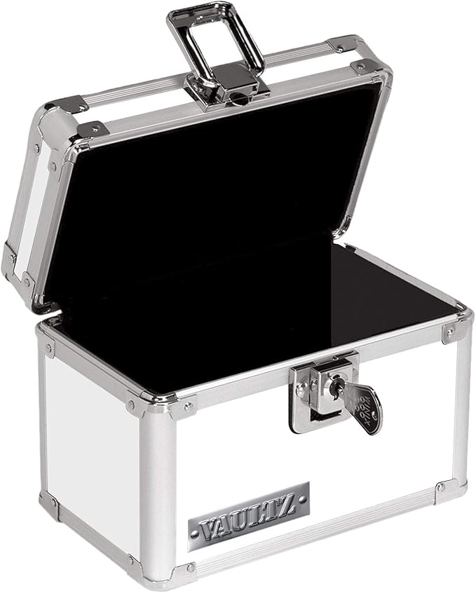 Vaultz Locking Index Card File, 3 x 5 Inches, White (VZ00174)