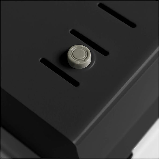 Acrimet Index Business Card Size File Holder Organizer Box Metal Base Heavy Duty (AZ Index Cards and Divider Included) (Black Color with Clear Crystal Plastic Lid Cover)