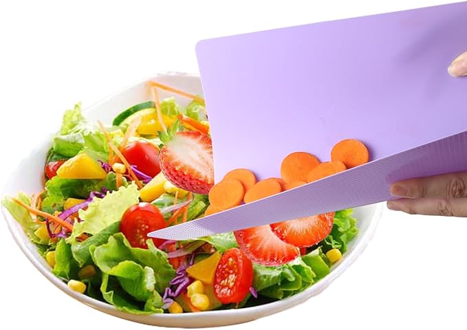 3 Pieces Flexible Cutting Board mats, Plastic Cutting Boards for Kitchen Cooking, Cutting board sheets for Meat and Vegetables, Dishwasher Safe