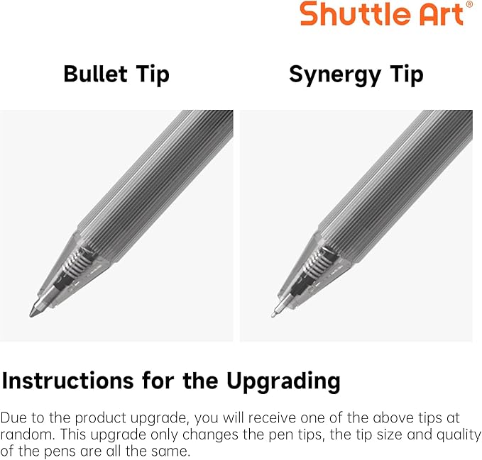 Shuttle Art Black Gel Pens, Ink Glide Series 90 Pack Retractable 0.5mm Fine Point Rollerball Gel Ink Pens Bulk Set Quick Drying Smooth Writing with Grip for Journaling Note Taking Office School Home
