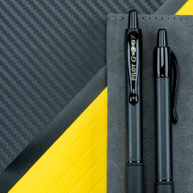 Pilot, G2 Edge Premium Gel Roller Pens, Fine Point 0.7 mm, Gel Pens Black Ink, Pack of 12 - Ideal for School, Journaling & Office Writing