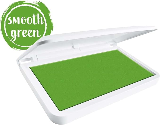 COLOP Make Series, Ink Stamp Pads, with Non-Toxic Premium Ink, Water-Based Acid-Free (Smooth Green, Make 1-1-15/16" x 3-1/2")