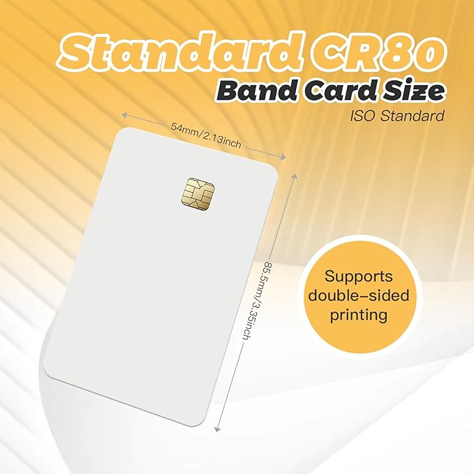 SLE4442 Contact IC Cards (Pack of 10)– ISO PVC Smart Chip Cards for Access Control Systems, Secure Storage & ID Management