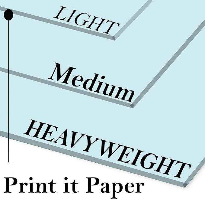 Print It - Vellum Bristol Colored Cardstock Cover Paper, 67 Lb, 8.5" X 11”, Heavyweight Colored Cardstock for Crafts, School, Invitations, And Office Use - Decoration Drawing 250/Case-Blue
