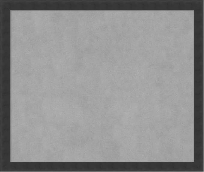 Amanti Art Black Framed Magnetic Board 22x26 Medium Vision Board for use with Magnets, 100% Metal Sheet to Display Items as Office Decor or for Home Organization in mudroom, Kitchen or Kids Room