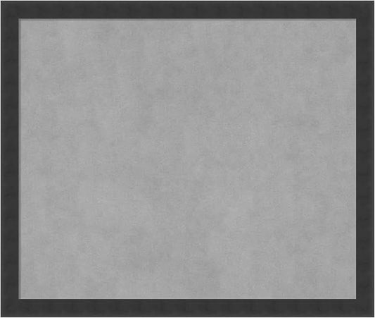 Amanti Art Black Framed Magnetic Board 22x26 Medium Vision Board for use with Magnets, 100% Metal Sheet to Display Items as Office Decor or for Home Organization in mudroom, Kitchen or Kids Room