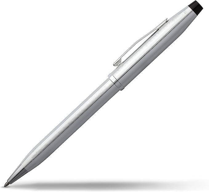 Cross Century II Refillable Ballpoint Pen Presented in a Luxury Gift Box - Medium Point, Black Ink, Lustrous Chrome