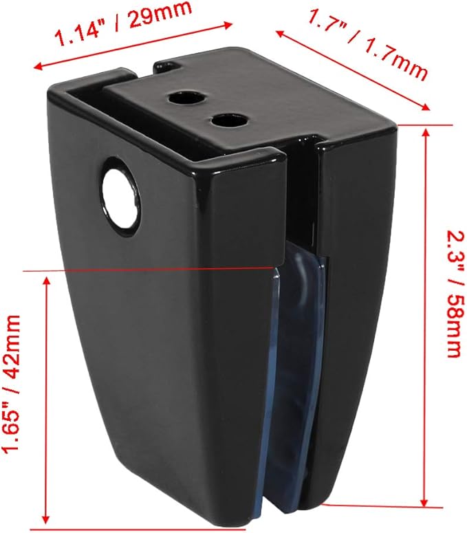 KSWLOR 20 PCS Office Desk Partition Support Bracket,Desk Divider Clamp Brackets Shelf Clip Clamp Holder Screen Clip Holders,Desk Privacy Screen Clips Clamps Sneeze Guard Bracket Support 0-1/2" Panel