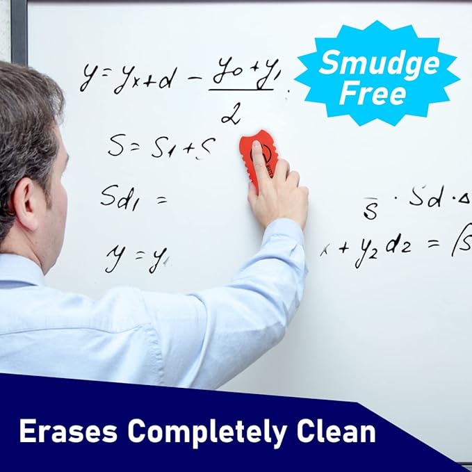 Dry Erase Eraser Magnetic Whiteboard Eraser 8 Pack White Board Erasers, Dry Erase for Whiteboard, Chalkboard and Glass