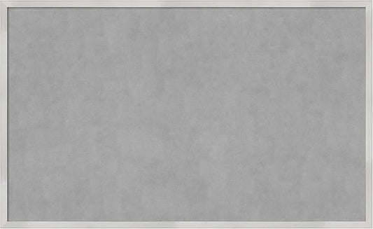 Amanti Art Silver Framed Magnetic Board 25x41 Large Vision Board for use with Magnets, 100% Metal Sheet to Display Items as Office Decor or for Home Organization in mudroom, Kitchen or Kids Room