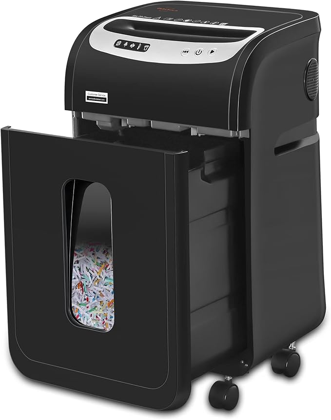 VidaTeco Paper Shredder for Home Office Heavy Duty with 60 Mins Running with US Patented Cutter,Shred CD/Card with Extra Large Bin,AUTO Jam Proof(ETL) (20-Sheet Cross Cut)
