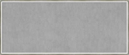 Amanti Art Silver Framed Magnetic Board 21x49 Oversize Vision Board for use with Magnets, 100% Metal Sheet to Display Items as Office Decor or for Home Organization in mudroom, Kitchen or Kids Room
