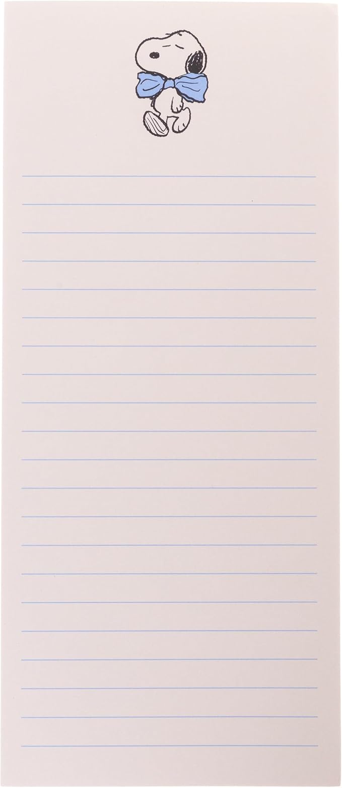 Graphique Snoopy Notepad, 100 Tear-Away Sheets for Grocery, Gifts & To-Do Lists, Writing Pad for Fridge, Kitchen, Office, Fun Gift
