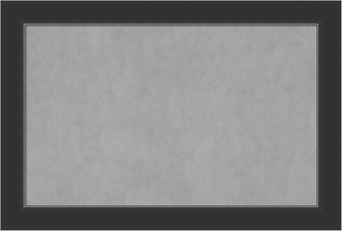 Amanti Art Black Framed Magnetic Board 25x37 Large Vision Board for use with Magnets, 100% Metal Sheet to Display Items as Office Decor or for Home Organization in mudroom, Kitchen or Kids Room