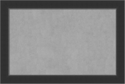 Amanti Art Black Framed Magnetic Board 25x37 Large Vision Board for use with Magnets, 100% Metal Sheet to Display Items as Office Decor or for Home Organization in mudroom, Kitchen or Kids Room