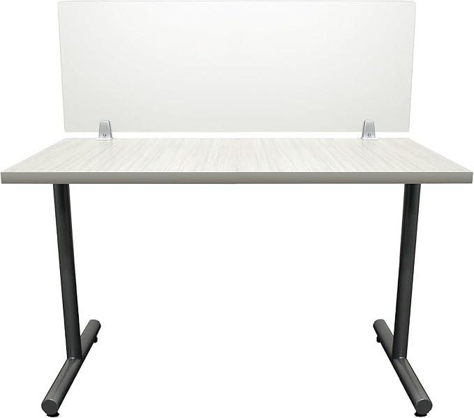 OBEX Frosted Acrylic Desk Mounted Privacy Panel, 24" x 60", Frosted